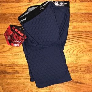 Navy blue padded Nike spandex